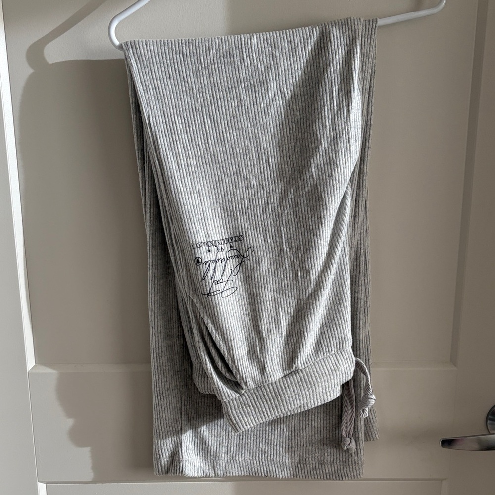 Ocean Drive Fort Lauderdale Gray Ribbed cropped tank and sweats set